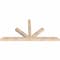 Ekena Millwork Saratoga Smooth Timber Gable Bracket, Douglas Fir, 72"W x 36"H x 3 1/2"D x 3 1/2"F, 12/12 Pitch GBW072X36X0404SAR00SDF - alternate 4